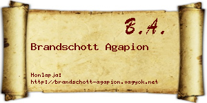 Brandschott Agapion névjegykártya